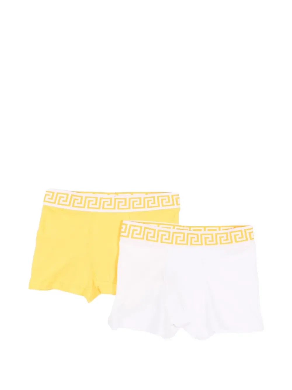 Боксеры с принтом Greca Versace Kids, желтый