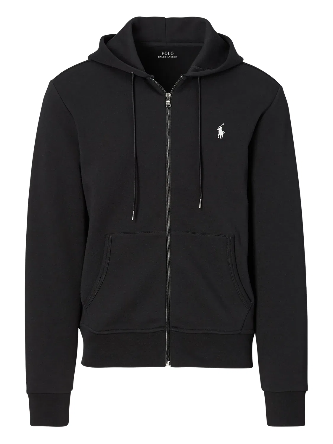 Худи на молнии с вышитым логотипом Polo Ralph Lauren, черный
