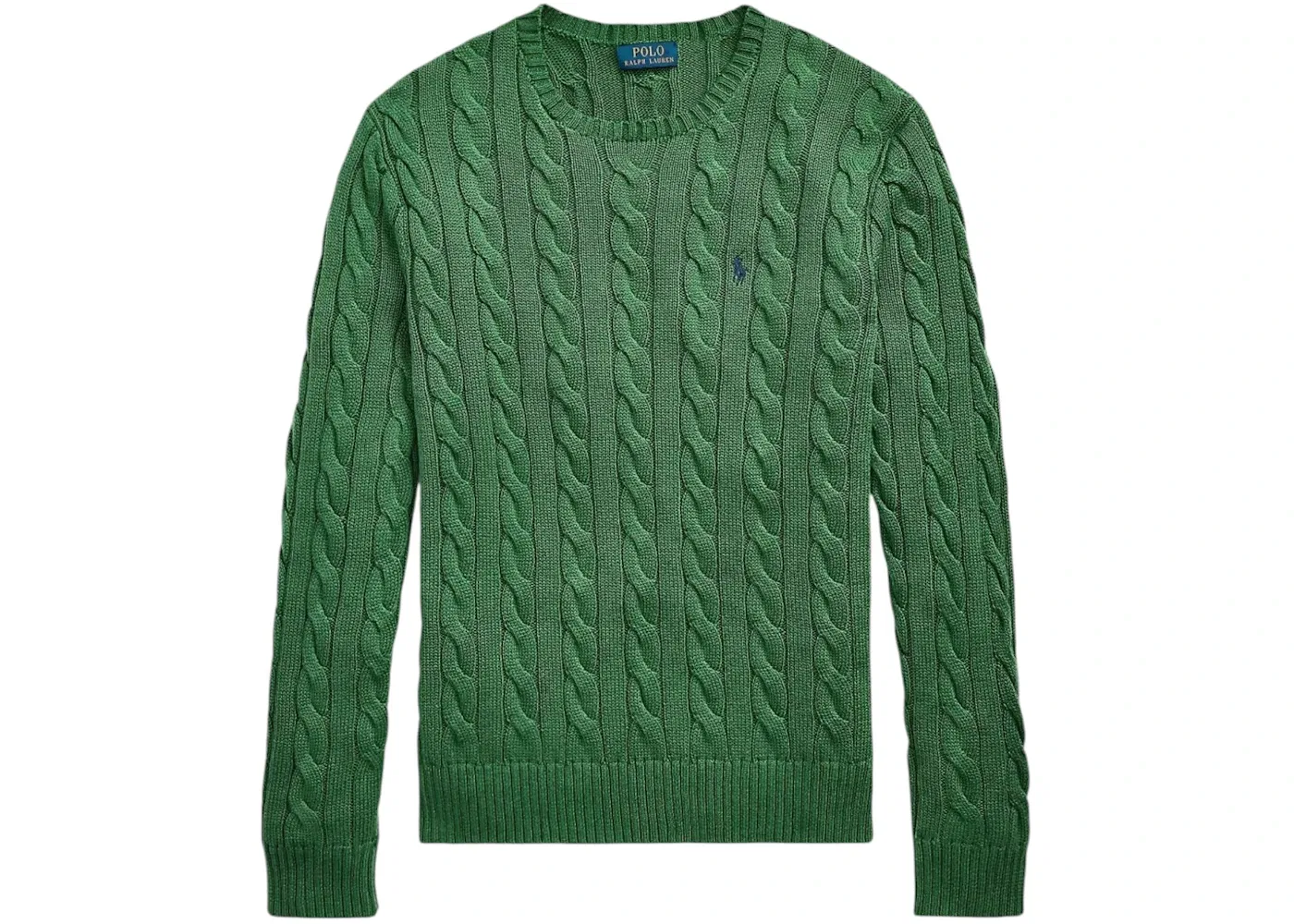 Мужской свитер с длинным рукавом хлопковый Polo Ralph Lauren, Kale Green