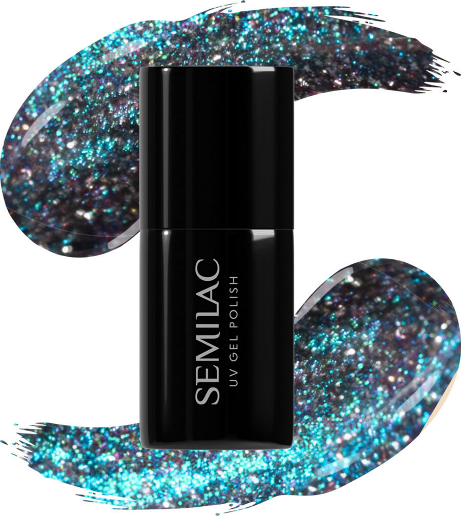 

УФ-лак для ногтей Semilac UV-Nagellack 828 Grey Holo