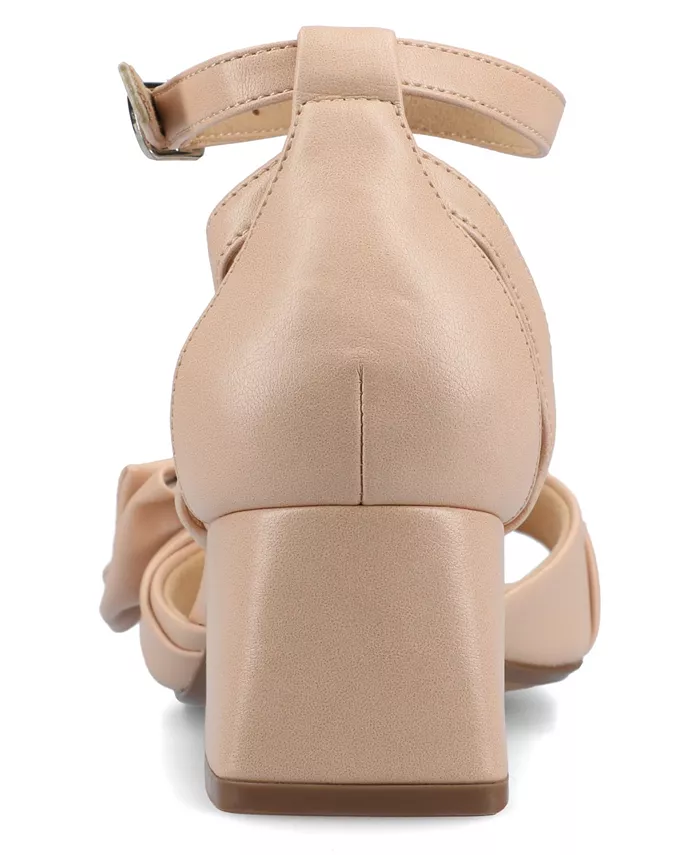 Женские босоножки Zevi Block Heel на платформе Journee Collection, розовый — фото 3