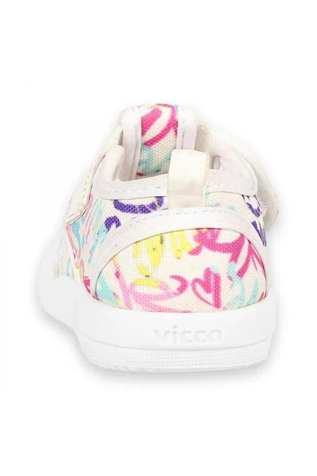 Детские туфли для девочек без каблука First Step Shoes Vicco, White — фото 4