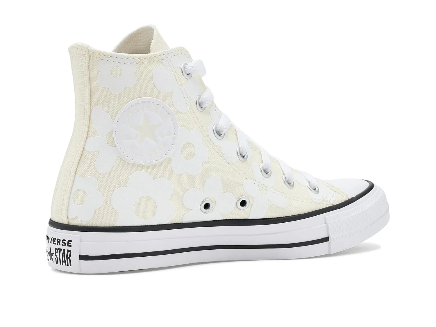 Кроссовки Chuck Taylor All Star Hi (для больших детей) Converse Kids, Egret/White/Silver — фото 4
