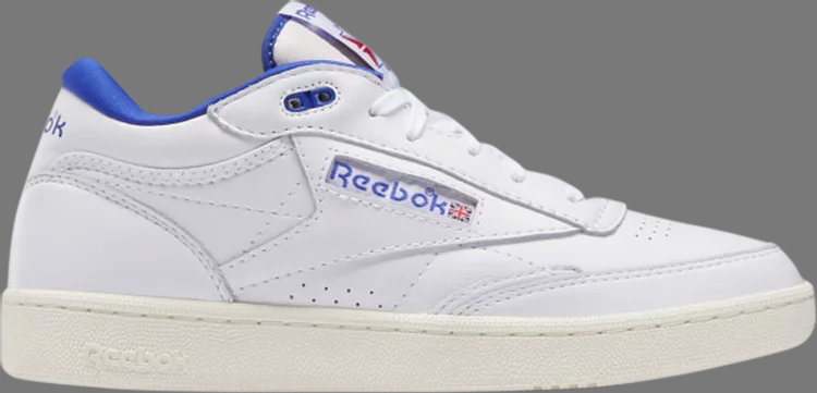 Кроссовки club c mid 2 vintage 'white bright cobalt' Reebok, белый - фото