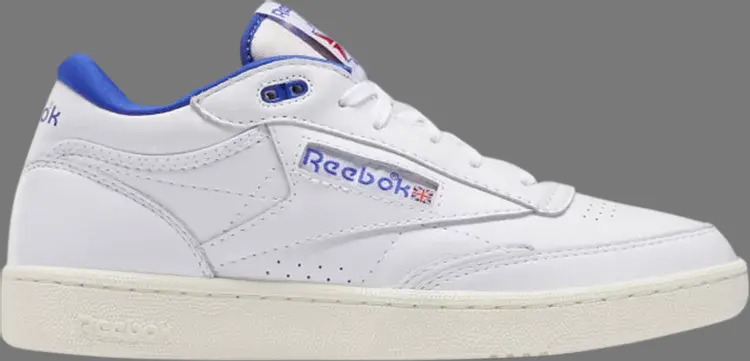 

Кроссовки club c mid 2 vintage 'white bright cobalt' Reebok, белый
