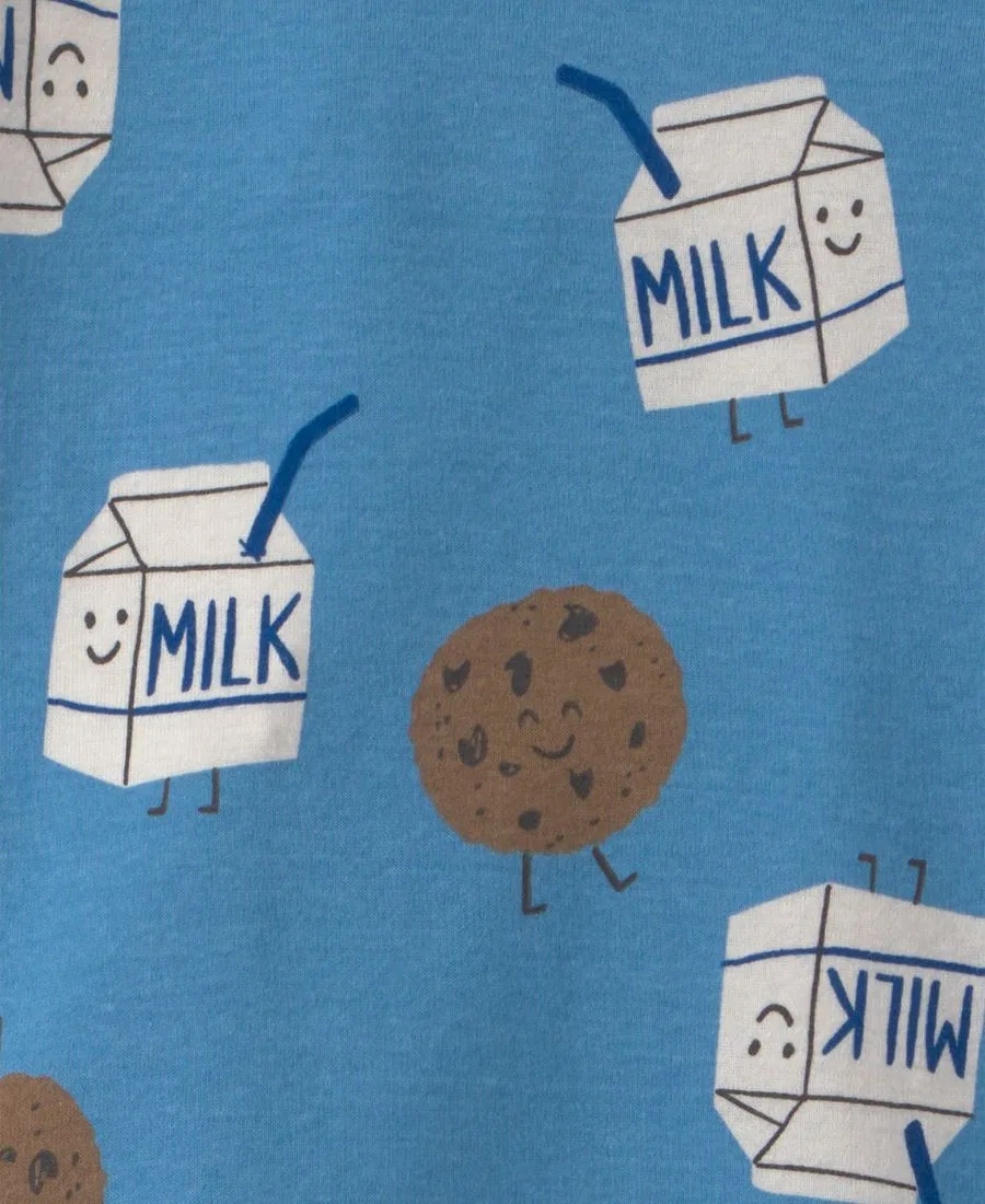 Комплект пижам из хлопка с длинным рукавом, 4 предмета, Milk and Cookies Carter's, Blue — фото 3