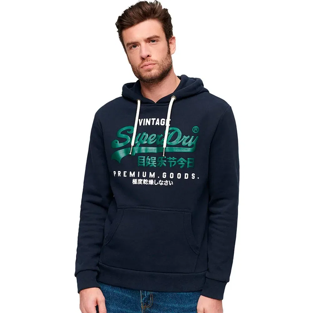 Худи Superdry Vintage Premium Goods, синий