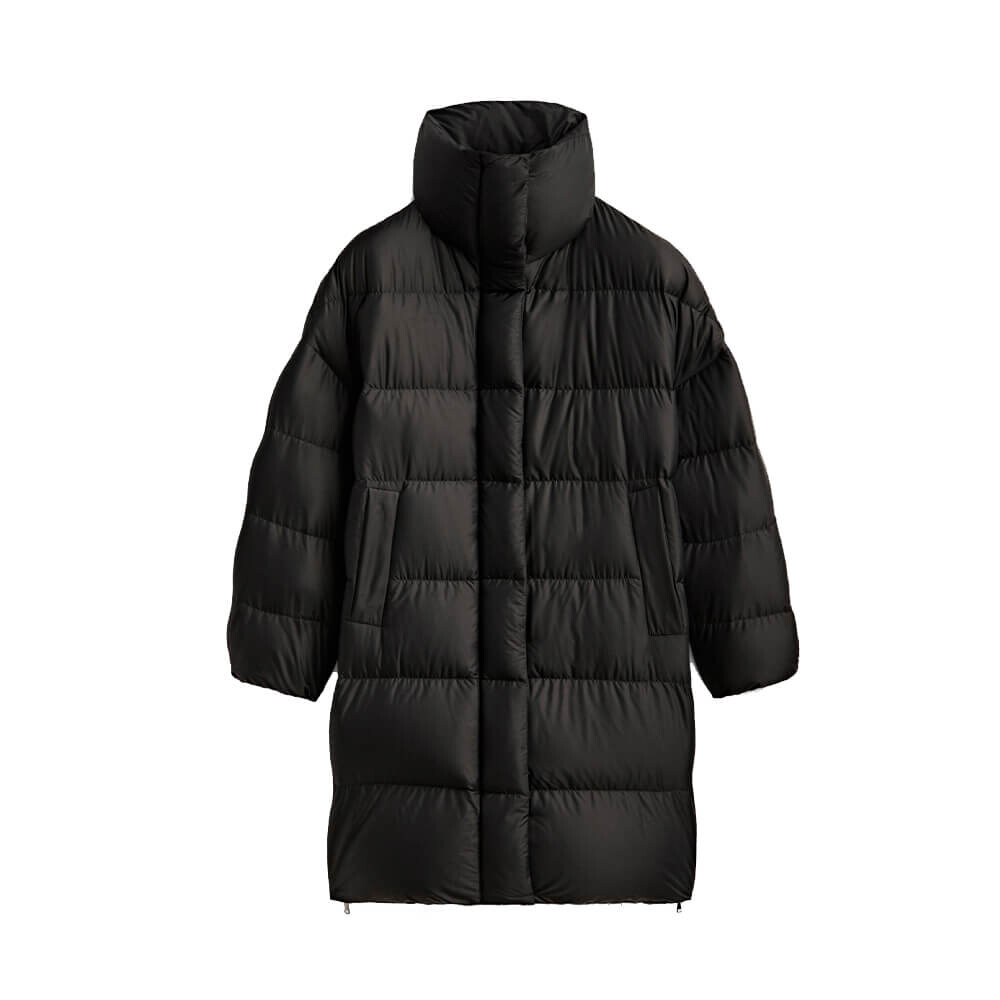 

Пуховик Massimo Dutti Quilted Down Jacket, чёрный, Черный, Пуховик Massimo Dutti Quilted Down Jacket, чёрный