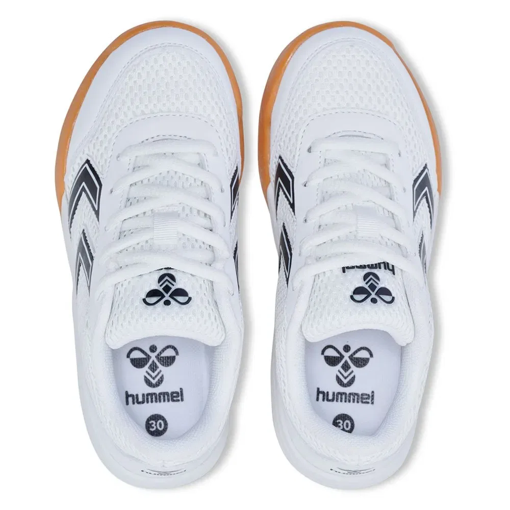 Детские кроссовки для девочек с гибкой подошвой Multiplay Flex LC Hummel, White — фото 4