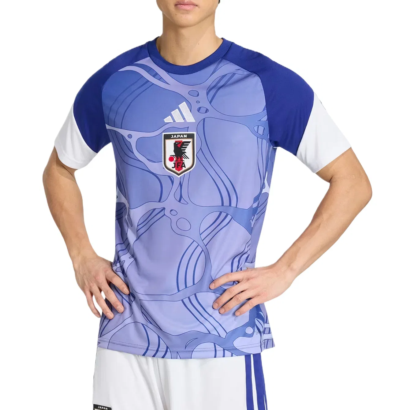 Мужская футболка Japan Home Pre-Match Jersey Adidas, синий — фото 2