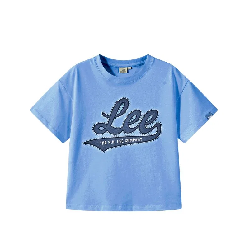 Детская футболка с круглым вырезом Lee, Black — фото 4