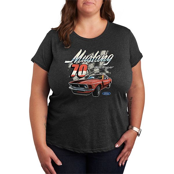 

Футболка с принтом Ford Mustang 70 American Legend, plus size Licensed Character, Heather Charcoal