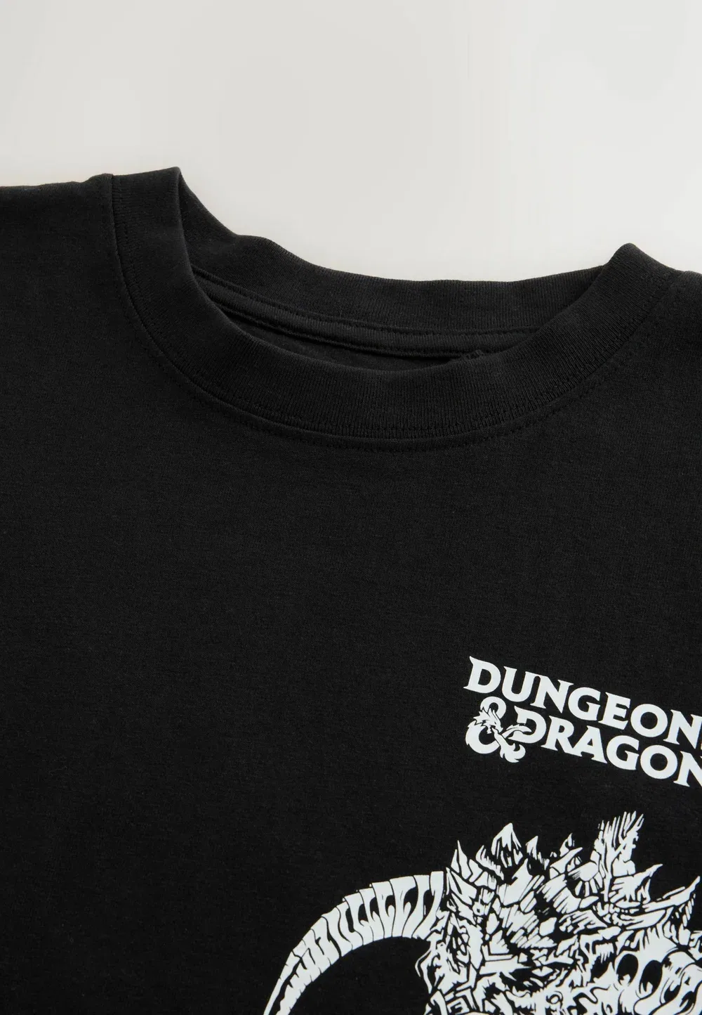 Футболка с коротким рукавом и принтом по мотивам игры Dungeons & Dragons, стандартного кроя Next, Black White — фото 2