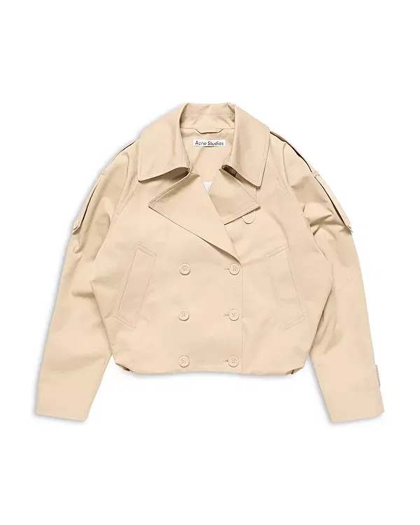 Женское пальто с баллон-подолом Acne Studios, Pale Beige