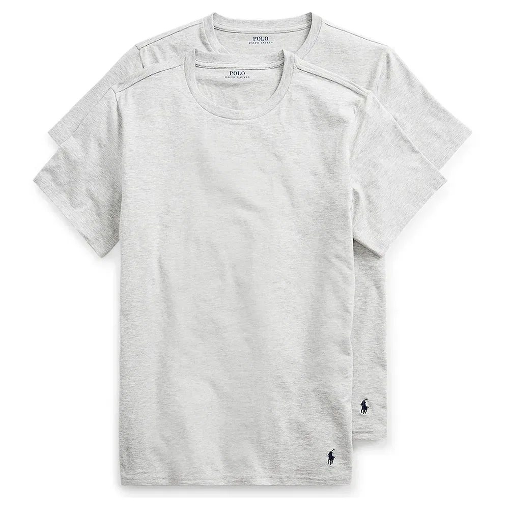 Футболка с коротким рукавом Polo Ralph Lauren Classic, комплект 2 шт, серый — фото 3