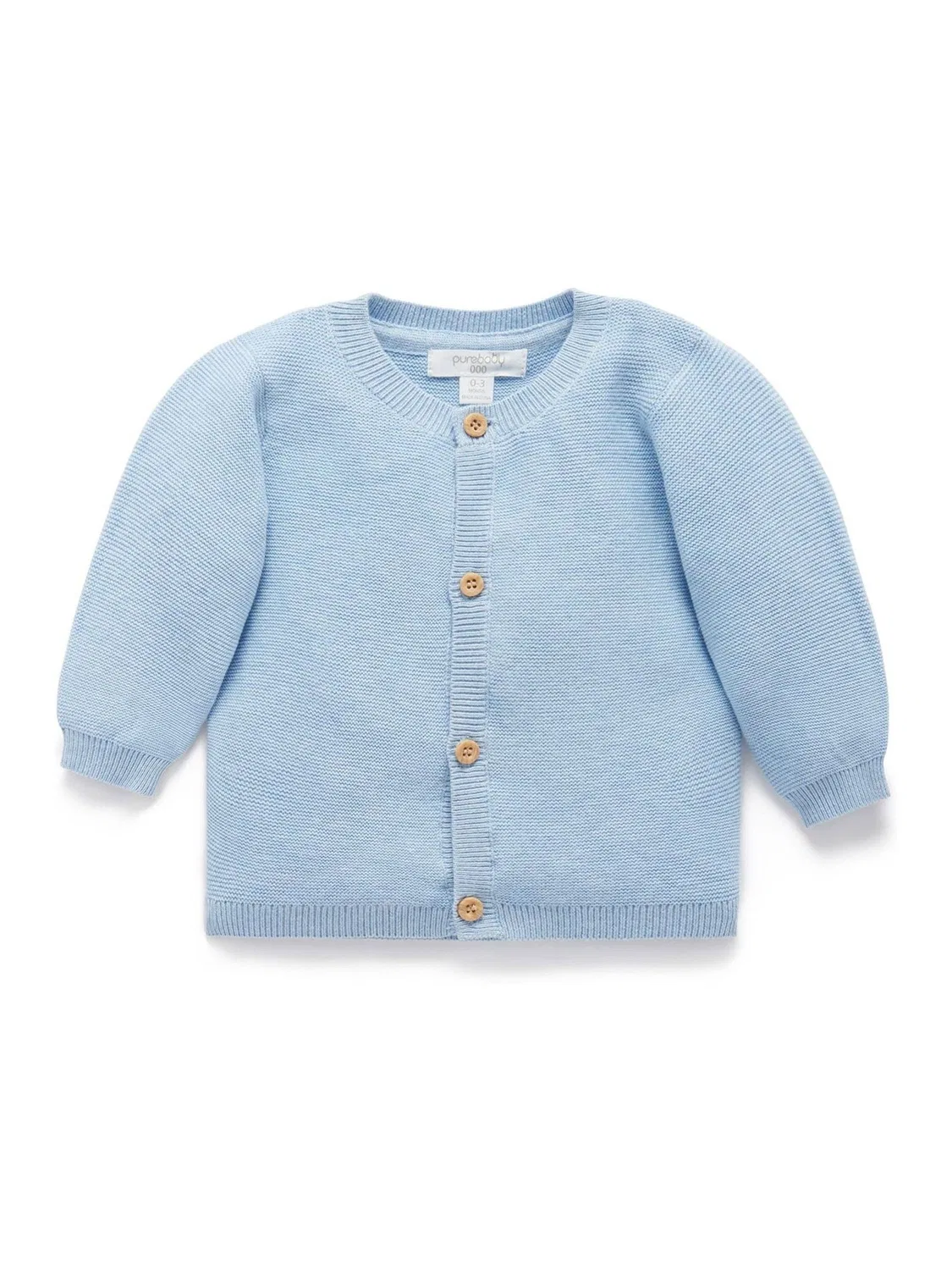 Кардиган текстурированный Purebaby, синий