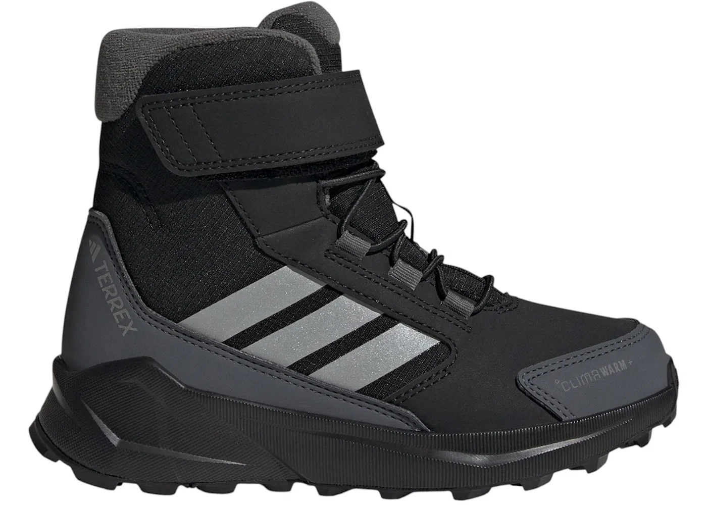 Детские кроссовки для активного отдыха Terrex Trailmaker 2 High Climawarm+ Adidas, Core Black/Matte Silver/Grey Six