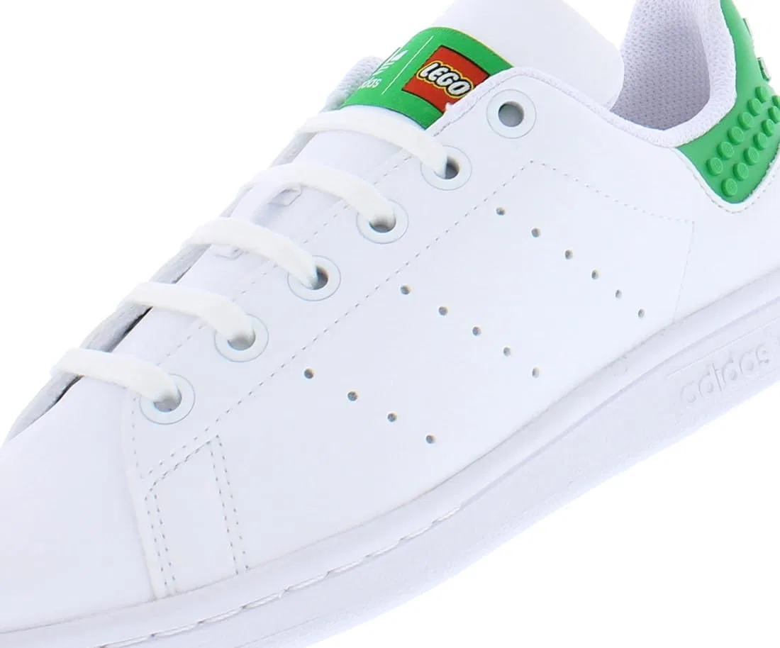 Детские кроссовки для мальчиков Stan Smith Cf adidas, White/Green-White — фото 2