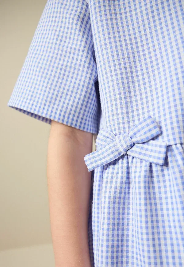 Платье рубашка клетчатая Shirt dress Next, синий