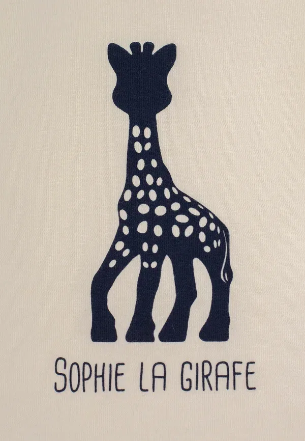 Топ с длинным рукавом хлопковый Long sleeved top Sophie La Girafe, antique white, белый — фото 3