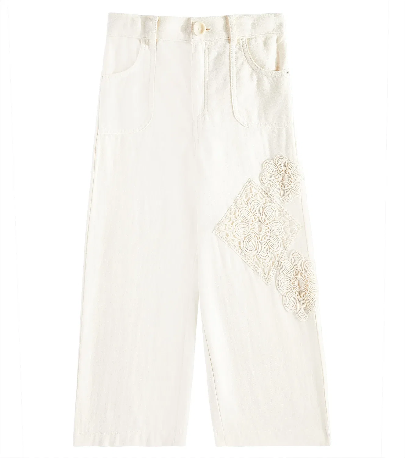 Джинсы широкие Halliday Zimmermann Kids, бежевый