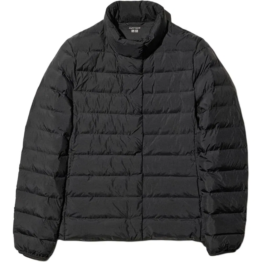 Женское утепленное пальто-пуховик прямого кроя 09 Black UNIQLO, Черный