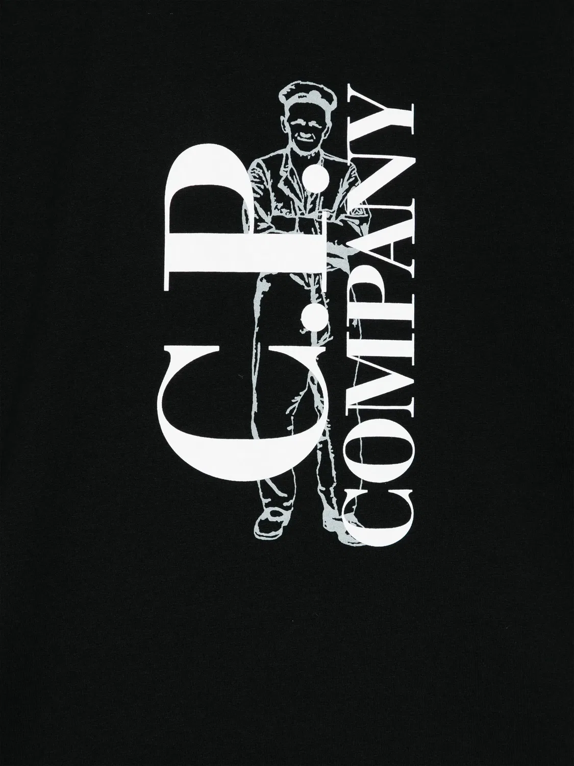 C.P. Company Футболка для девочек черного цвета — фото 2