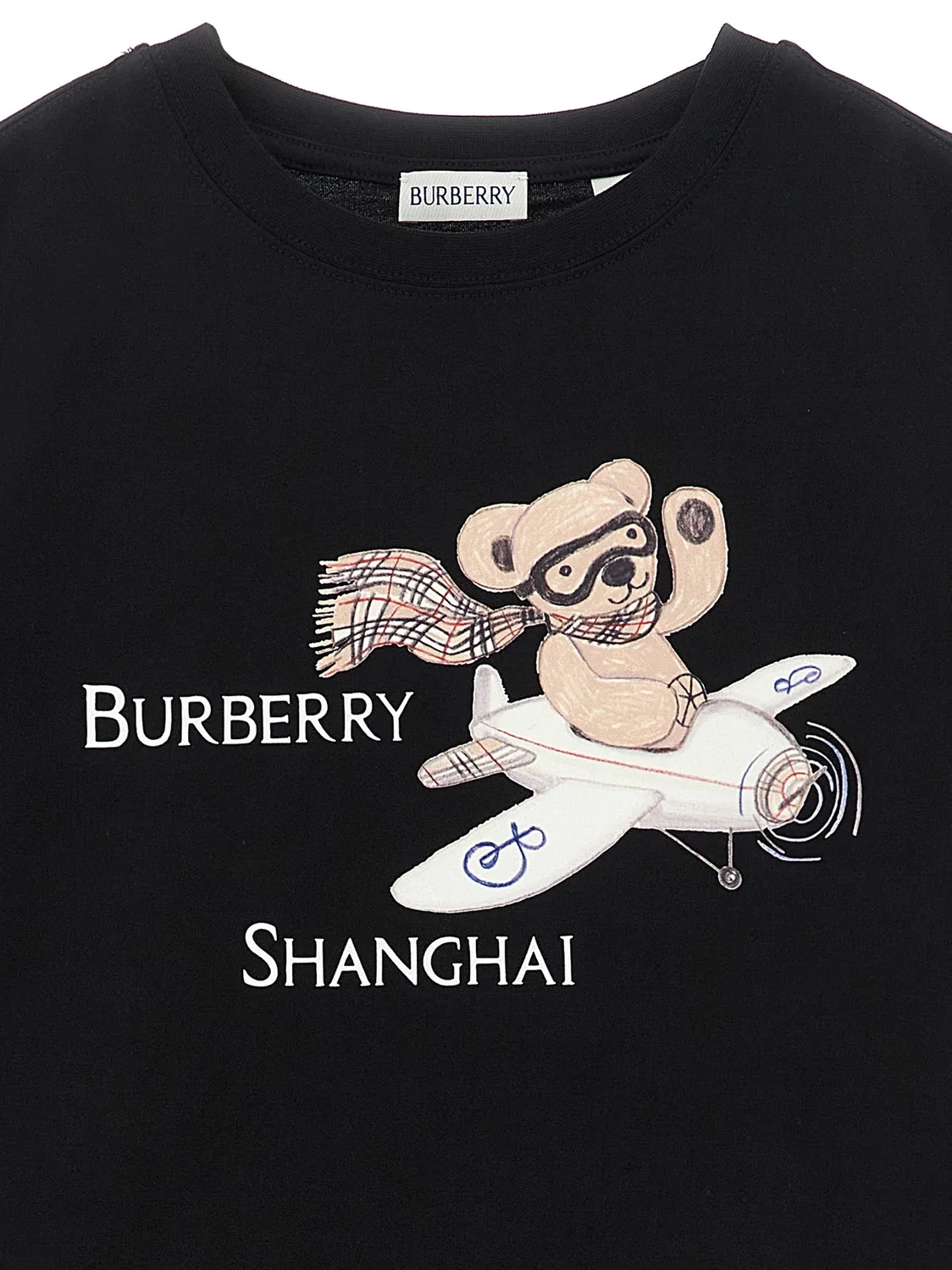 Футболка Cedar Shanghai BURBERRY, черный — фото 3