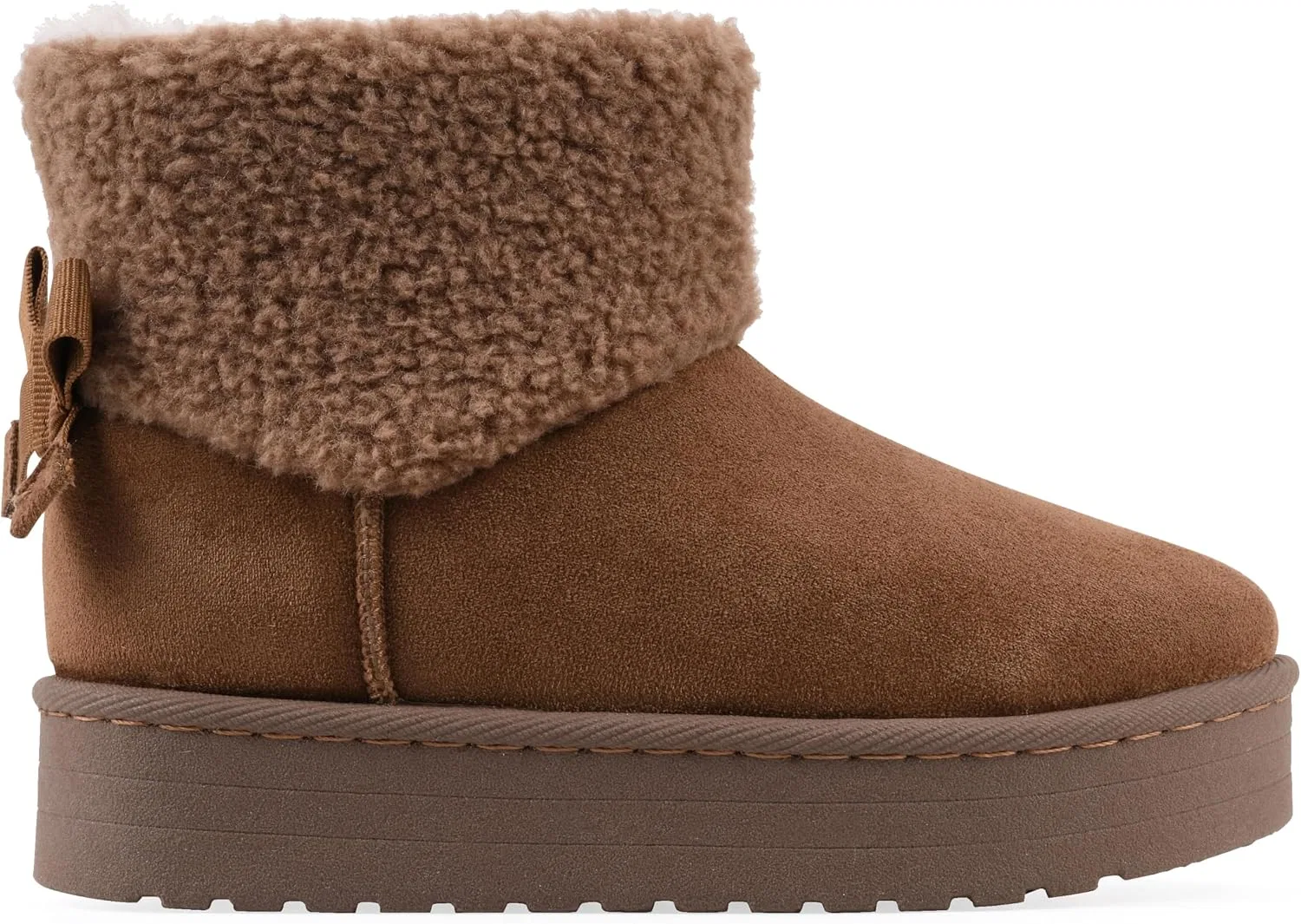 Детские ботинки для девочек с принтом божьей коровки White Mountain, Chestnut/Fabric — фото 4