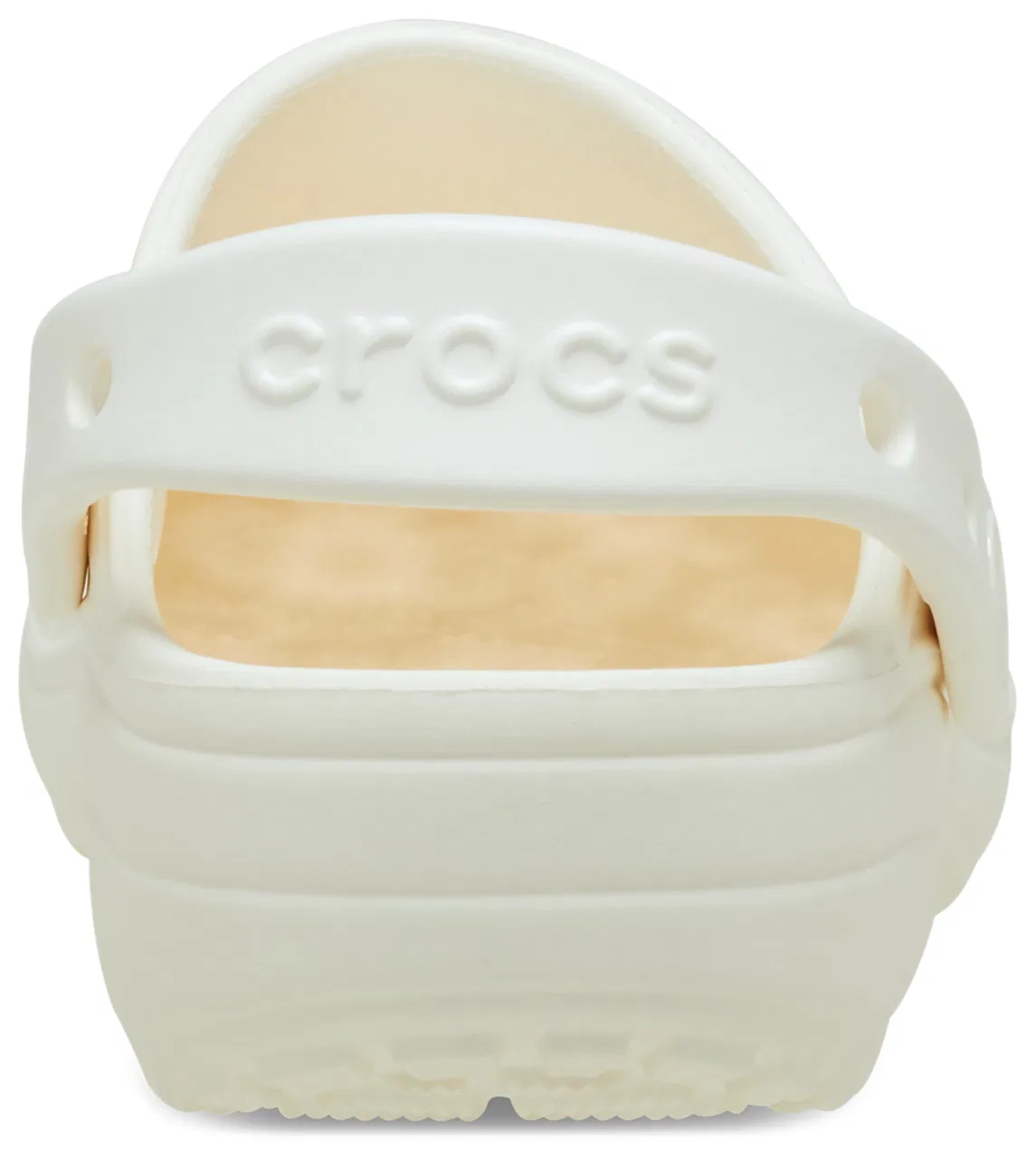Детские сабо для девочек с цветочным принтом Crocs Floral Cutout Clogs, Chalk/Chalk — фото 3