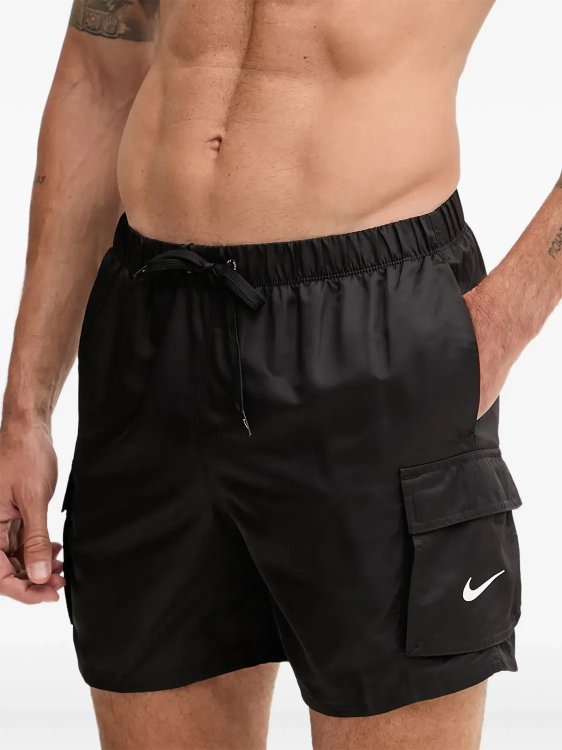 Плавательные шорты карго черные Nike, черный