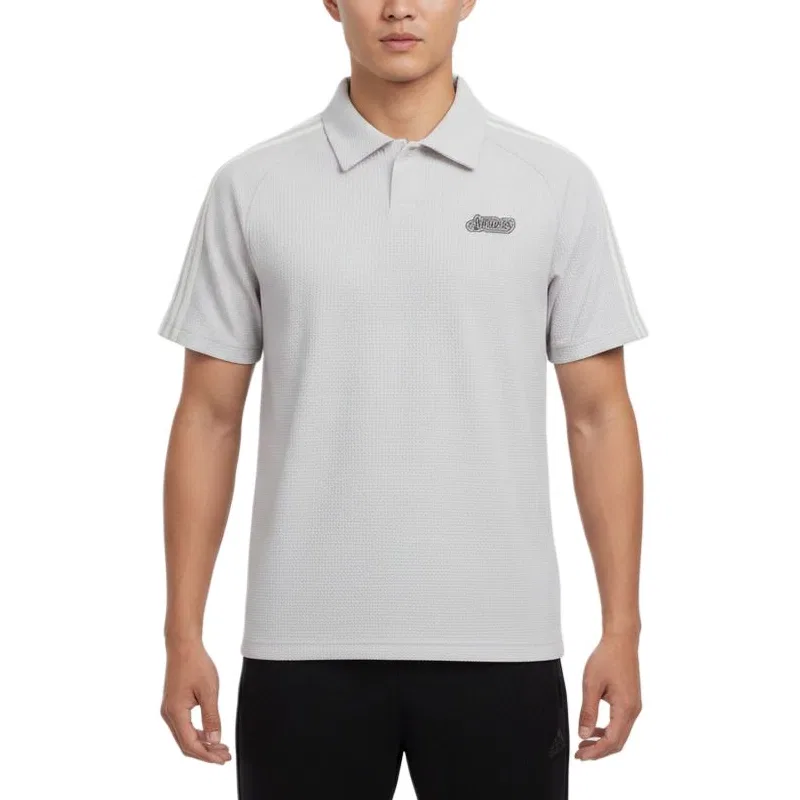 Мужское поло Adidas, Light Gray