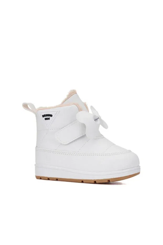 Детские ботинки для девочек на плоском ходу Arzen Bebe, White