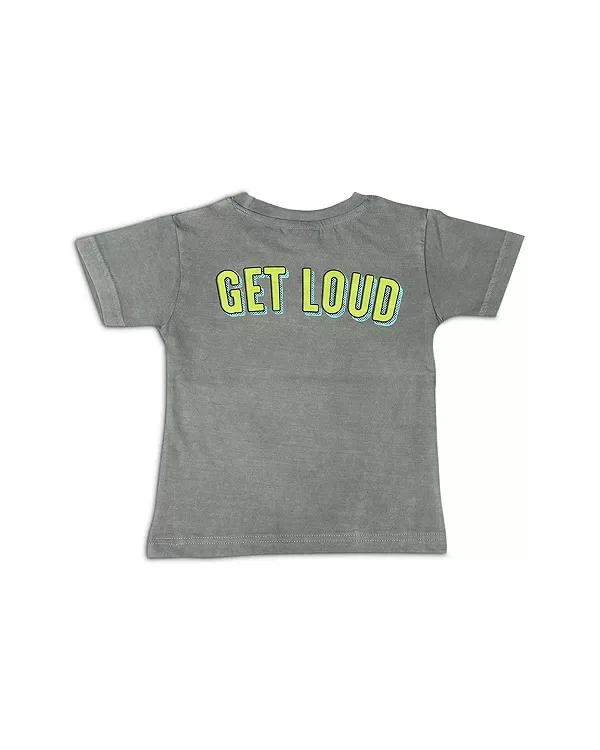 Детская футболка для мальчиков с принтом Get Loud Tee Mish Mish, Coal Enzyme — фото 2