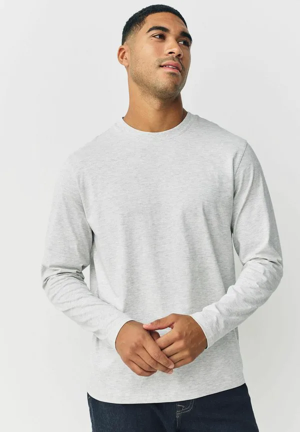 Футболка с круглым вырезом и длинными рукавами Next, New Grey Marl