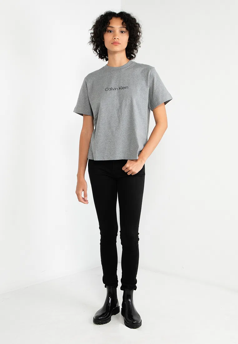 Футболка, свободный крой, Calvin Klein Jeans, серый — фото 4