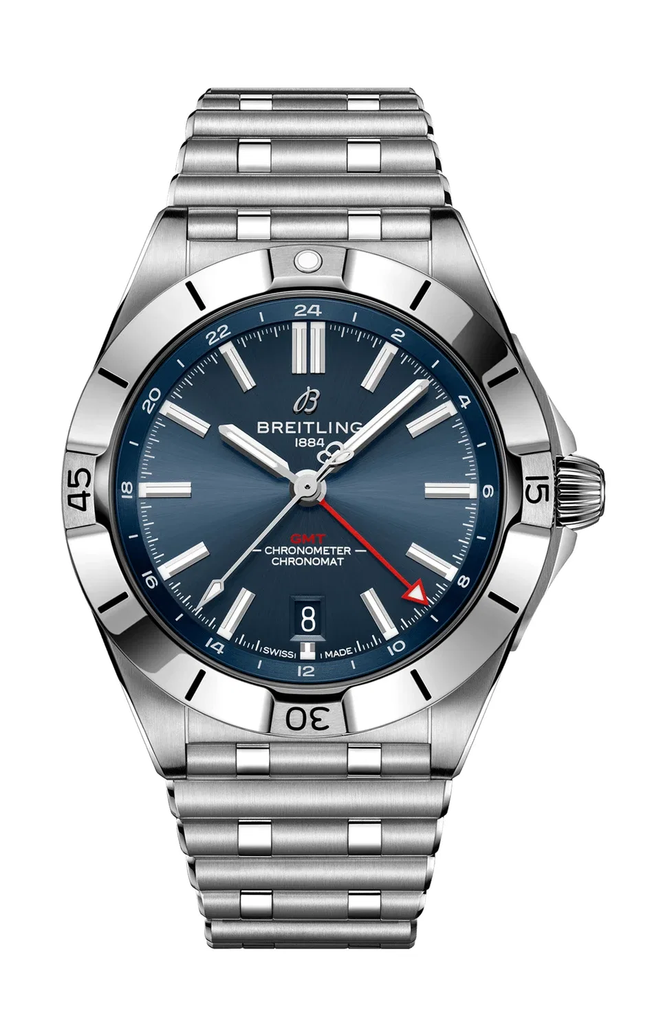 CHRONOMAT АВТОМАТИЧЕСКИЙ GMT 40 - A32398101C1A1 BREITLING, серебряный