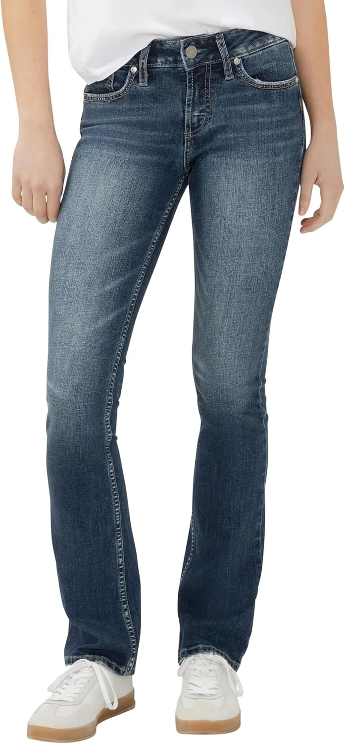 

Silver Jeans Co. Женские джинсы Suki Mid Rise Curvy Fit Slim Bootcut