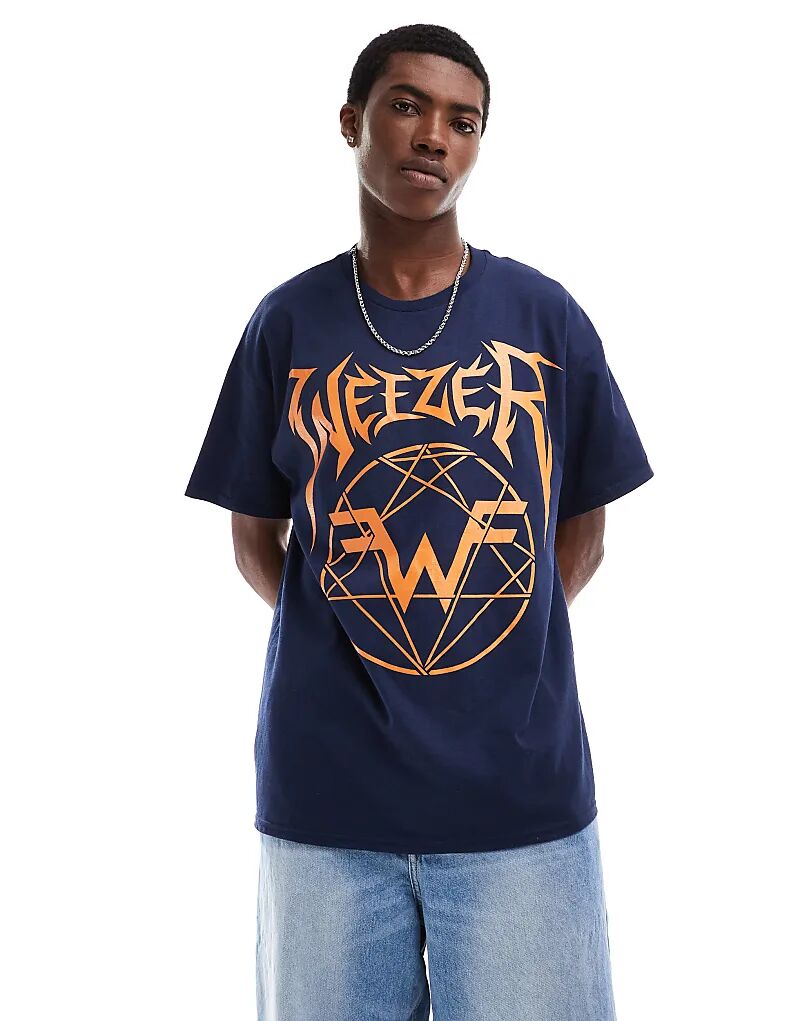 

Футболка с лицензией Weezer синего цвета Basic Pleasure Mode