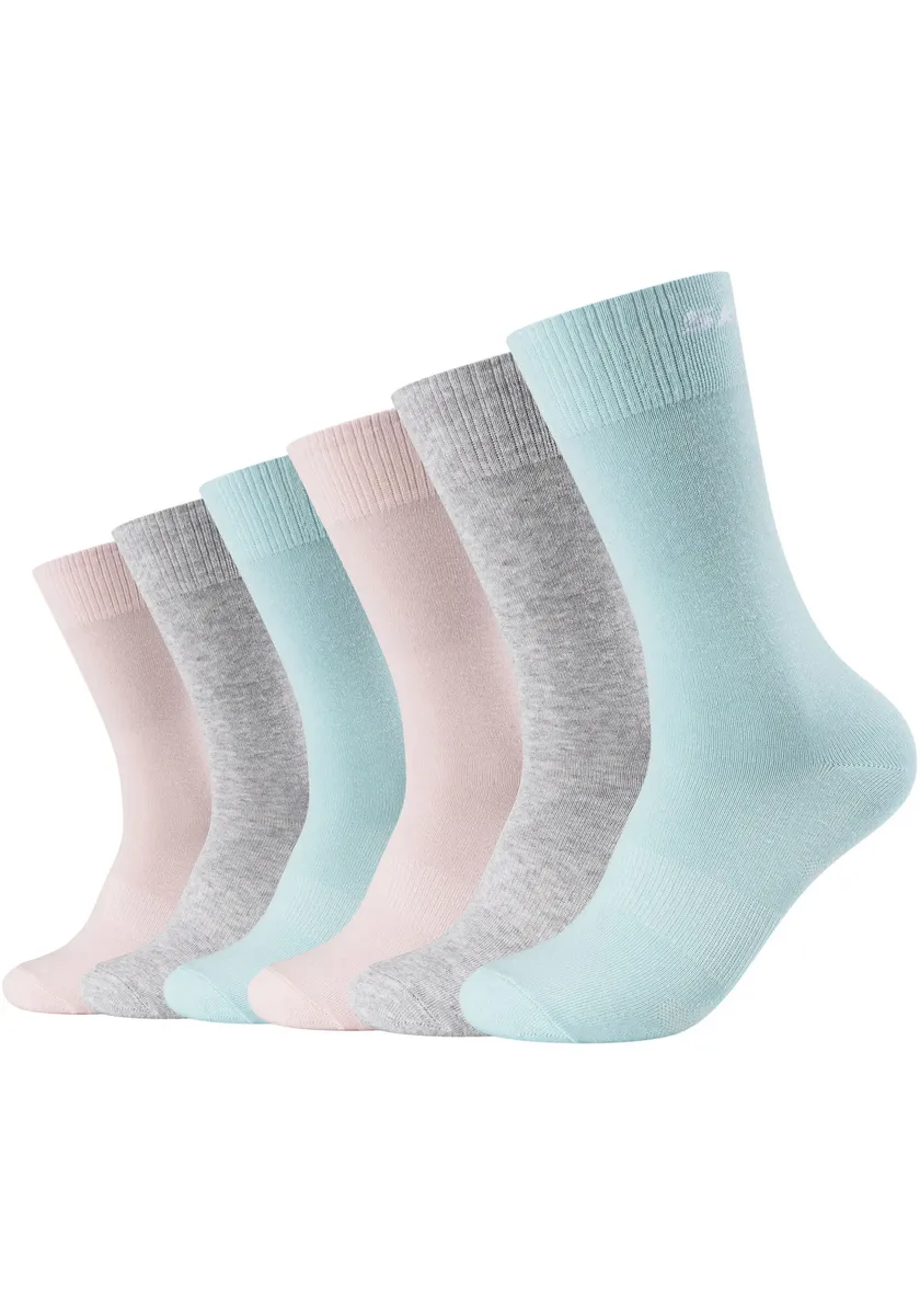 

Носки Skechers (6 шт.) с усиленной пяткой и носком, цвет Grau-Rose-Aqua