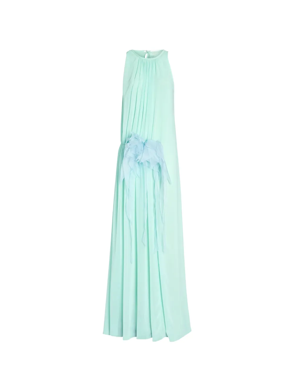 

Макси-платье с цветочным принтом и сборками Genny, зеленый