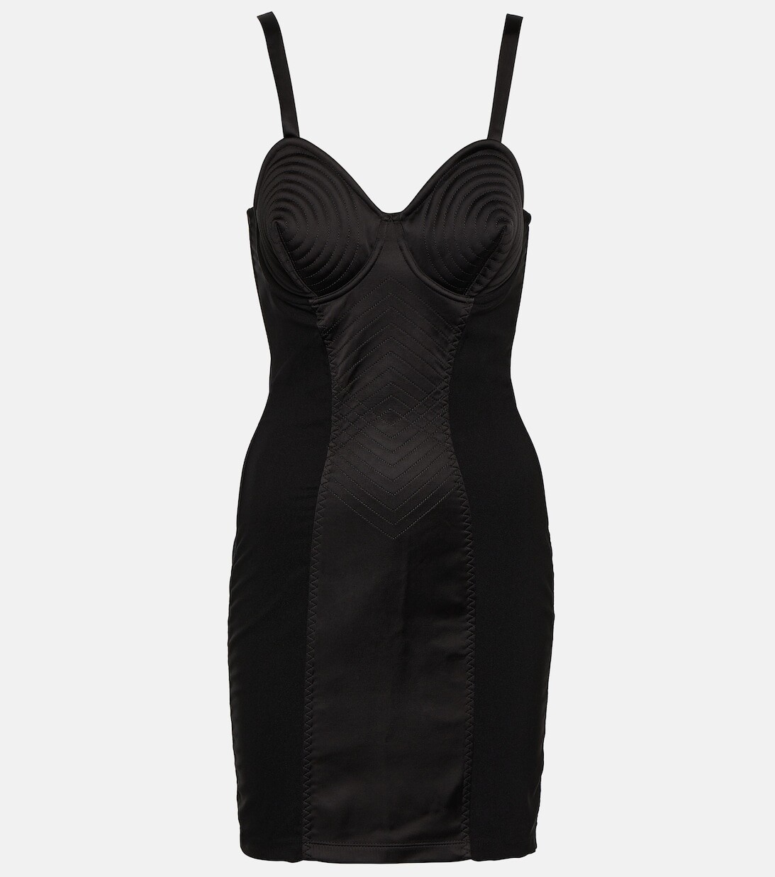 

Корсетное мини-платье конической формы JEAN PAUL GAULTIER, черный