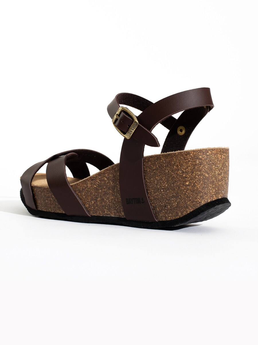 Босоножки на высоком каблуке Bayton Sandals Venus, темно-коричневый — фото 4
