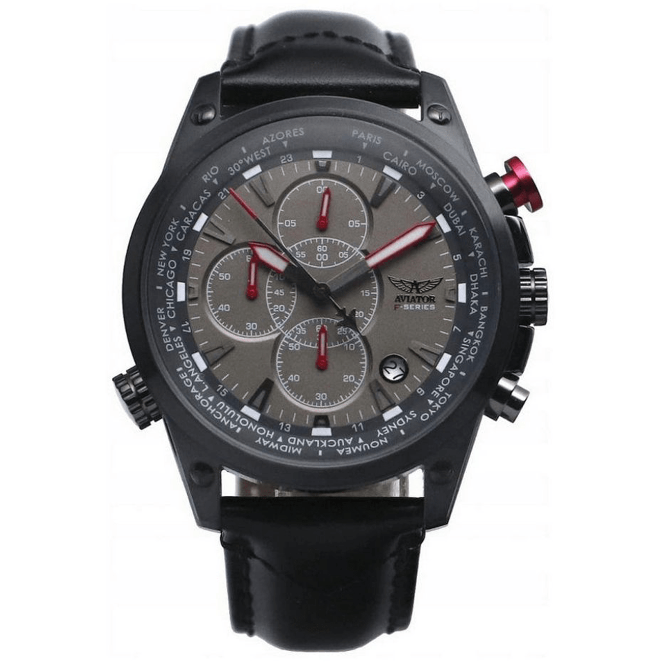 

Серые мужские часы Aviator Nation