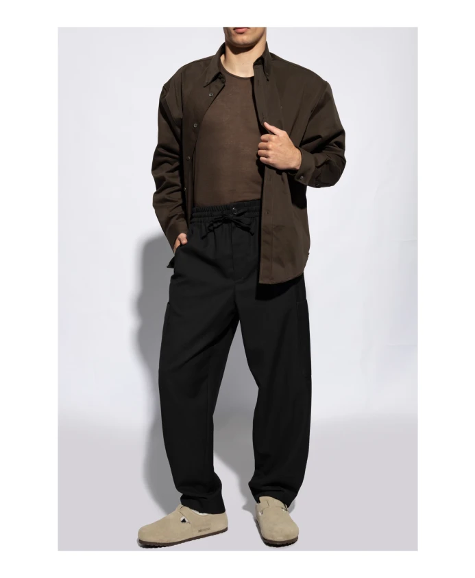 Туфли Birkenstock London Shearling Suede Leather, серый — фото 3