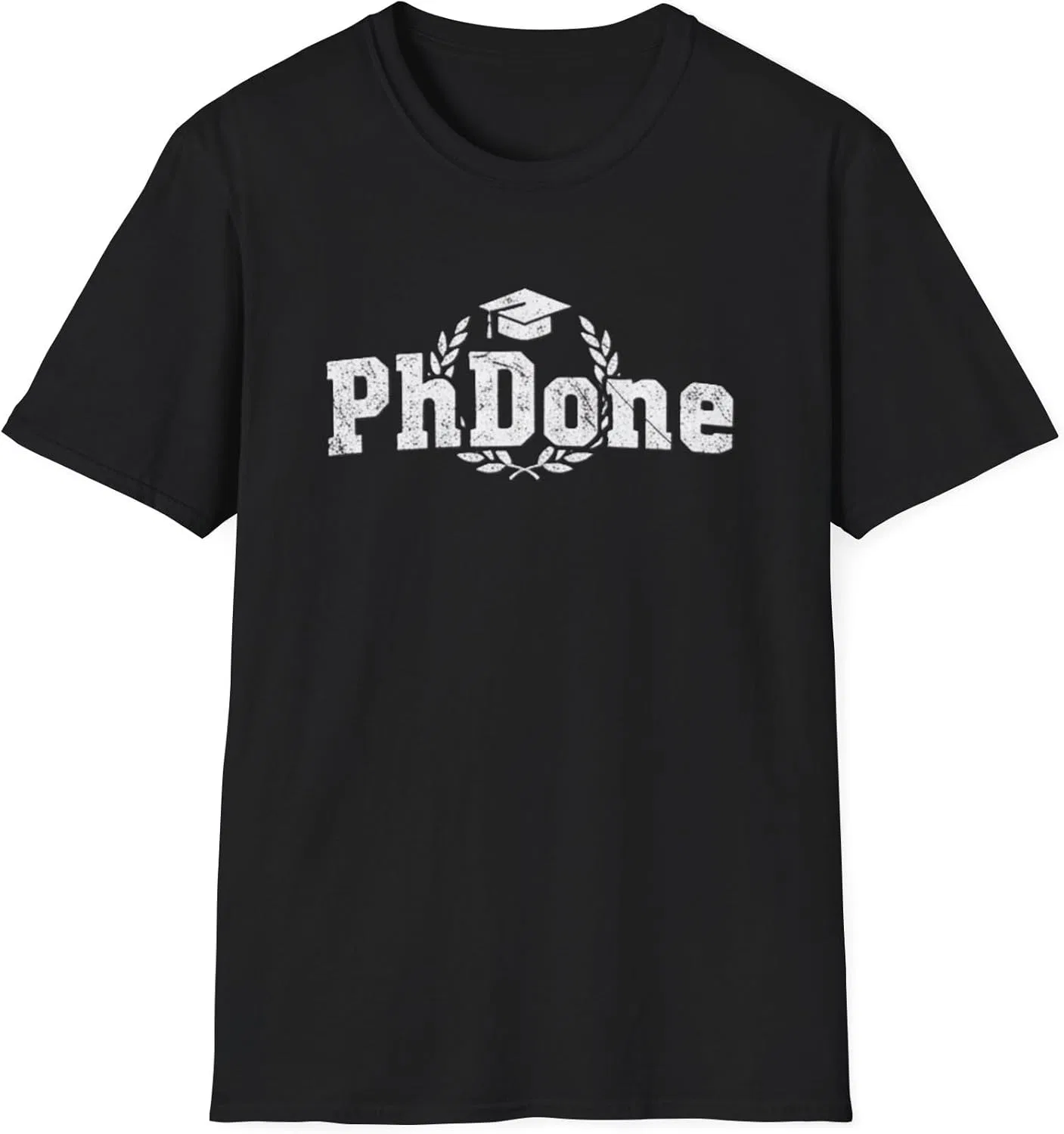PhDone! Забавная футболка с надписью «PhD Done!» (Докторская диссертация завершена) — подарок на выпускной, день рождения, в честь защиты диссертации и получения докторской степени, а также для выпускников аспирантуры