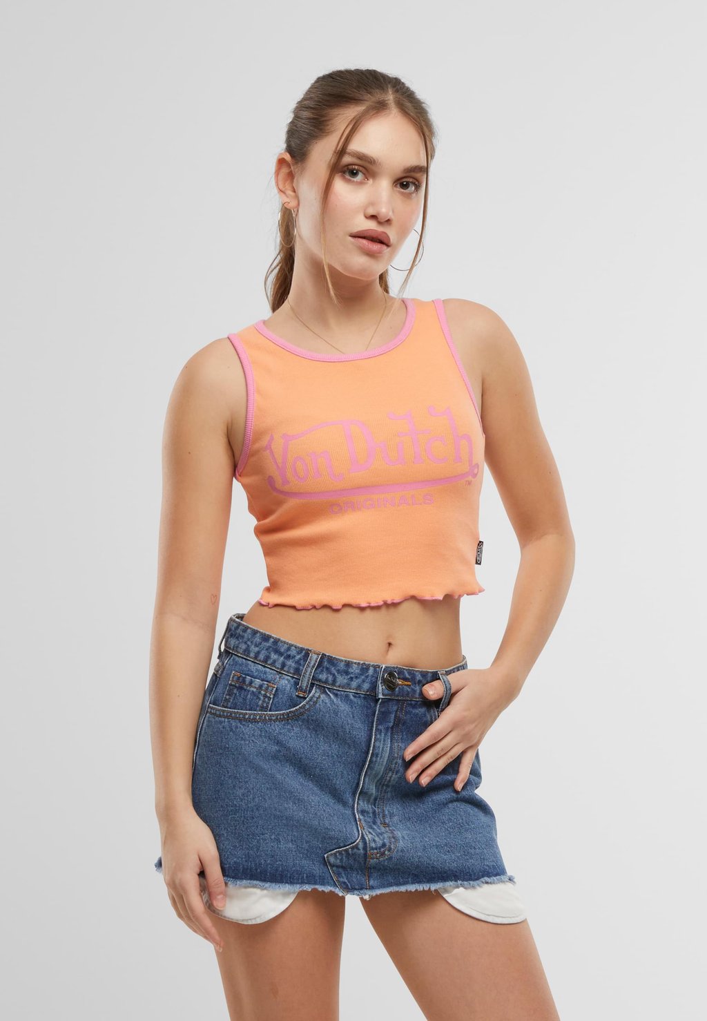 

Футболка с принтом ASHLEY Von Dutch, оранжевый
