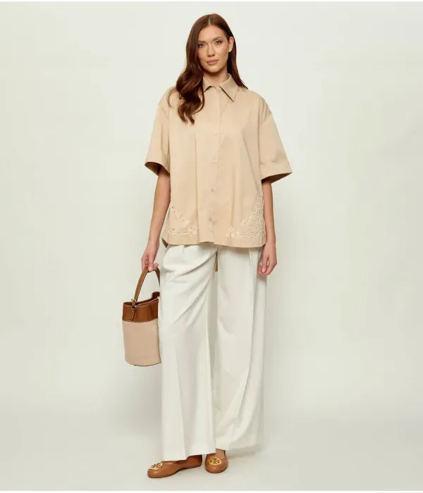 Футболка C_Balembroi loose fit Boss Orange, бежевый — фото 2