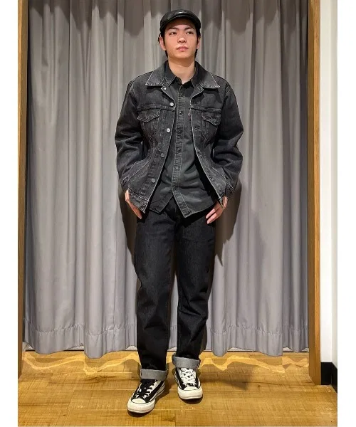 【Levi's】Брюки из денима 501 Selvedge Original Straight (Застежка на пуговицы / Средняя посадка / Состаренные) — фото 3