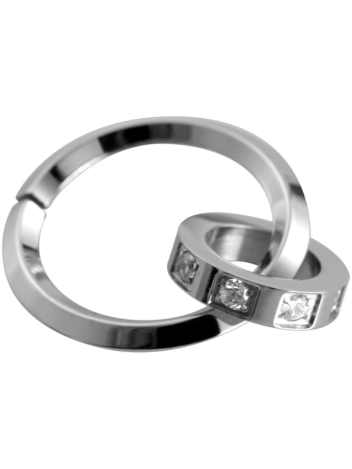 

Adeliás Женский кулон из нержавеющей стали с кубическим цирконием в серебряной оправе